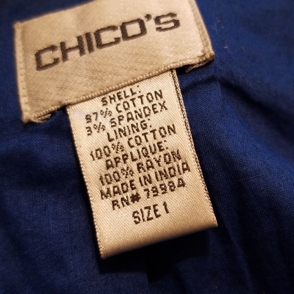 Chico's Women Ribbed Designs Jacket - Picture 7 of 8